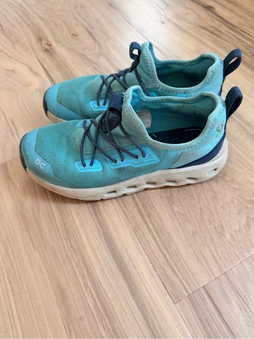 On Cloud Boy's Teal Running Shoes